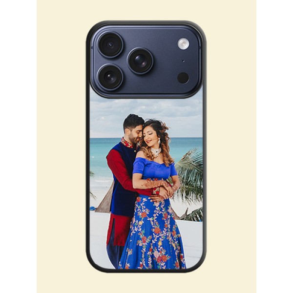 Full Single Pic Upload On Space Black Custom Soft Matte Mobile Back Cover - Apple iPhone 17 Pro Full Single Pic Upload On Space Black Custom Soft Matte Mobile Back Cover - Apple iPhone 17 Pro