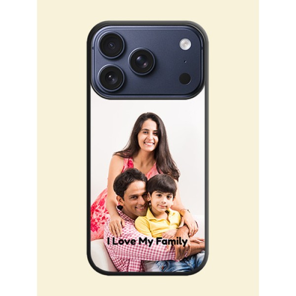 Full Single Pic Upload With Text On Space Black Custom Soft Matte Mobile Back Cover - Apple iPhone 17 Pro Full Single Pic Upload With Text On Space Black Custom Soft Matte Mobile Back Cover - Apple iPhone 17 Pro