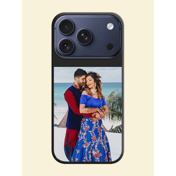 Image Upload With Space Black Color On Custom Soft Matte Mobile Back Cover - Apple iPhone 17 Pro Image Upload With Space Black Color On Custom Soft Matte Mobile Back Cover - Apple iPhone 17 Pro
