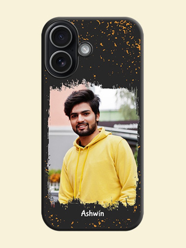 Spray Free Design on Photo On Space Black Custom Soft Matte Mobile Back Cover - Apple iPhone 17