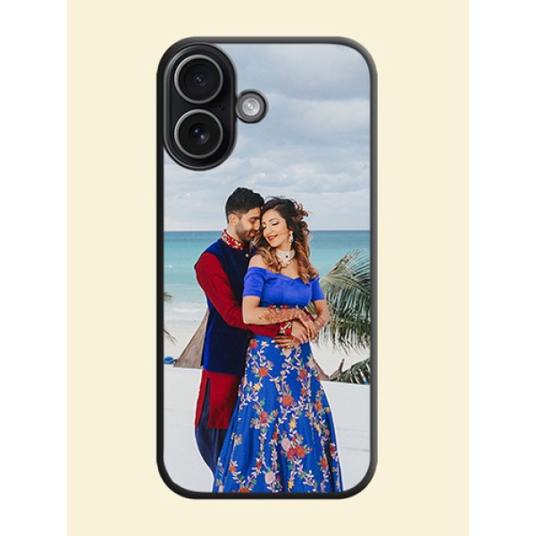 Full Single Pic Upload On Space Black Custom Soft Matte Mobile Back Cover - Apple iPhone 17 Full Single Pic Upload On Space Black Custom Soft Matte Mobile Back Cover - Apple iPhone 17