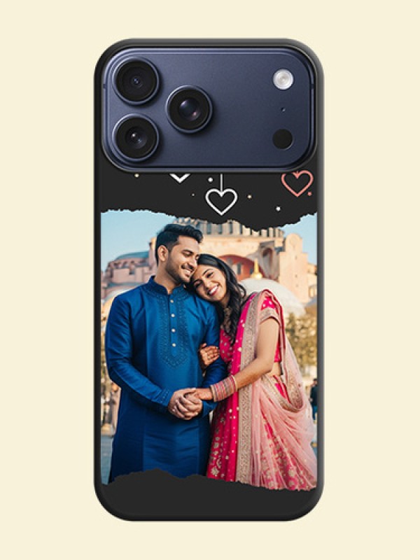 Love Hangings with Splash Wave Picture On Space Black Custom Soft Matte Mobile Back Cover - Apple iPhone 18 Pro Max
