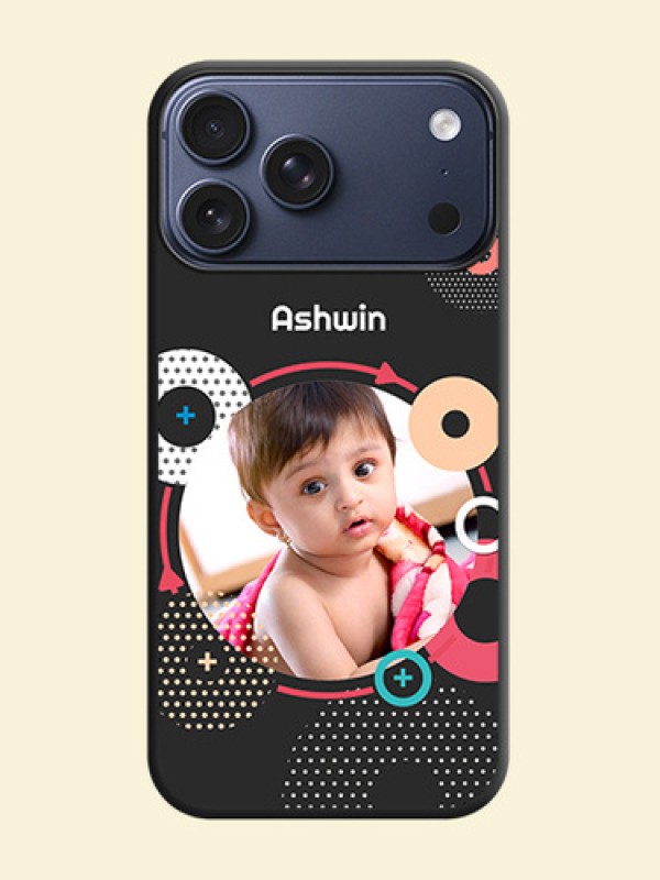 Multicoloured Round Image On Space Black Custom Soft Matte Mobile Back Cover - Apple iPhone 18 Pro Max