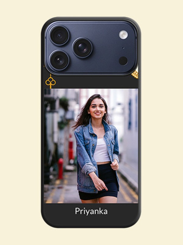 Decorative Design with Text On Space Black Custom Soft Matte Mobile Back Cover - Apple iPhone 18 Pro Max