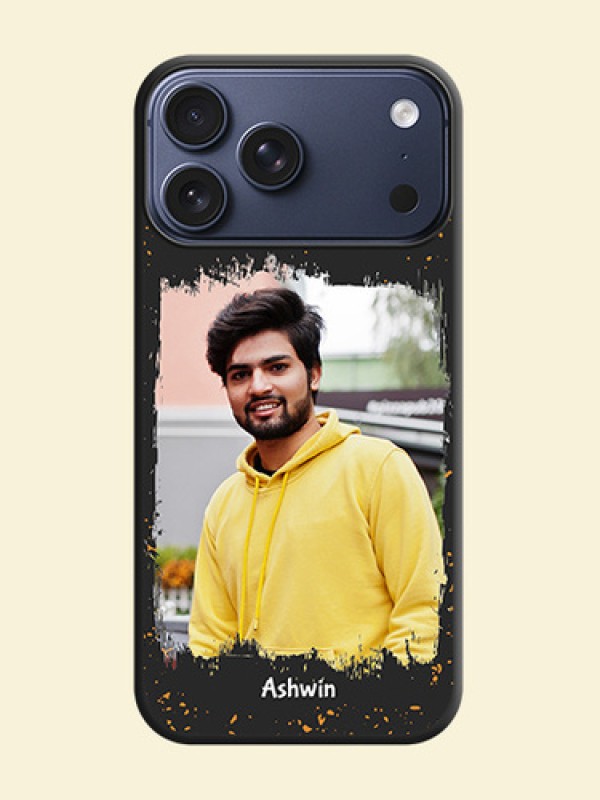 Spray Free Design on Photo On Space Black Custom Soft Matte Mobile Back Cover - Apple iPhone 18 Pro Max