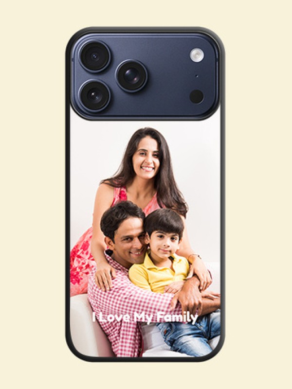 Full Single Pic Upload With Text On Space Black Custom Soft Matte Mobile Back Cover - Apple iPhone 18 Pro Max