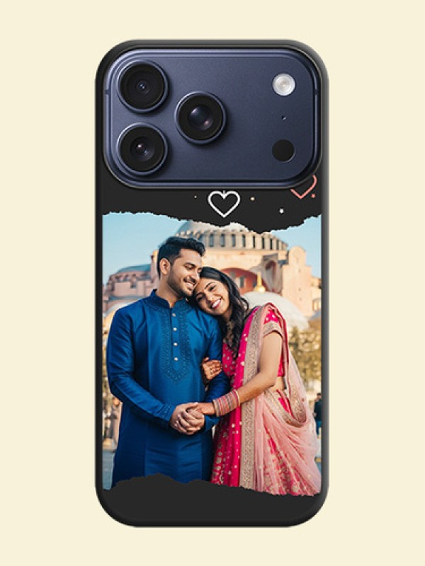 Love Hangings with Splash Wave Picture On Space Black Custom Soft Matte Mobile Back Cover - Apple iPhone 18 Pro