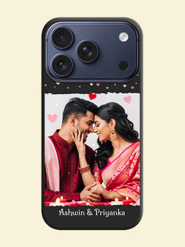 Fall in Love with Your Partner on Photo On Space Black Custom Soft Matte Mobile Back Cover - Apple iPhone 18 Pro