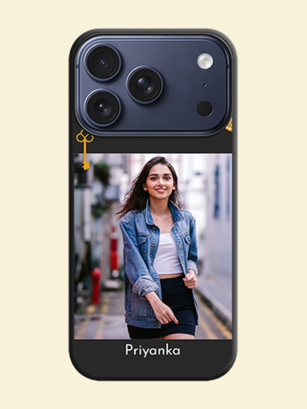 Decorative Design with Text On Space Black Custom Soft Matte Mobile Back Cover - Apple iPhone 18 Pro