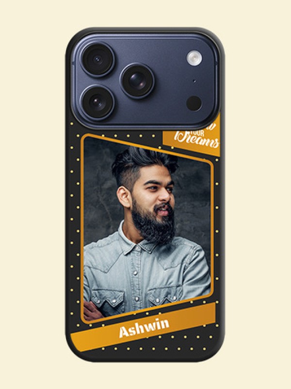 Follow Your Dreams with White Dots On Space Black Custom Soft Matte Mobile Back Cover - Apple iPhone 18 Pro