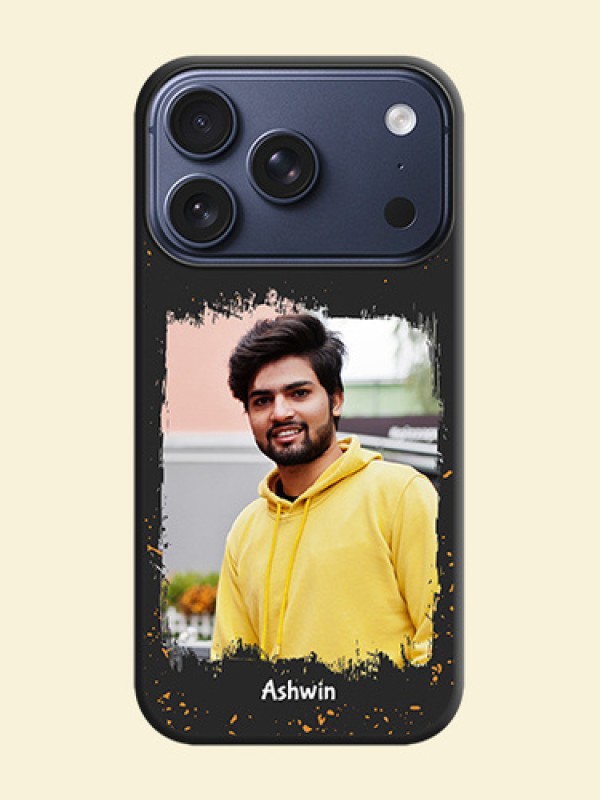 Spray Free Design on Photo On Space Black Custom Soft Matte Mobile Back Cover - Apple iPhone 18 Pro