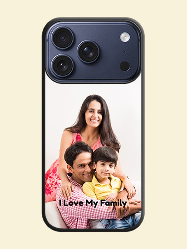 Full Single Pic Upload With Text On Space Black Custom Soft Matte Mobile Back Cover - Apple iPhone 18 Pro