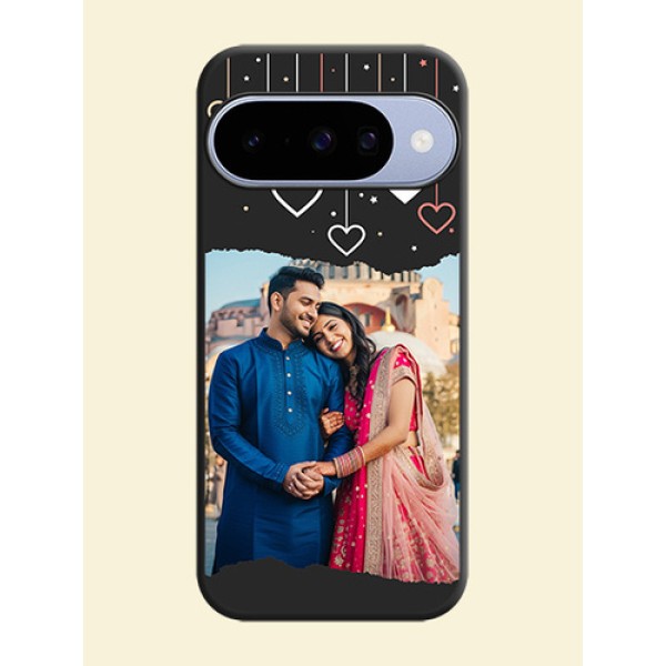 Love Hangings with Splash Wave Picture On Space Black Custom Soft Matte Mobile Back Cover - Google Pixel 10 5G