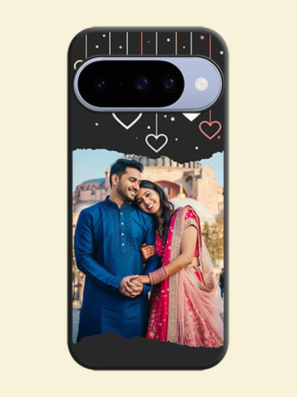 Love Hangings with Splash Wave Picture On Space Black Custom Soft Matte Mobile Back Cover - Google Pixel 10 5G