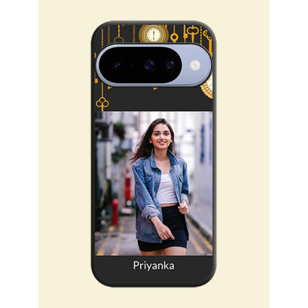 Decorative Design with Text On Space Black Custom Soft Matte Mobile Back Cover - Google Pixel 10 5G