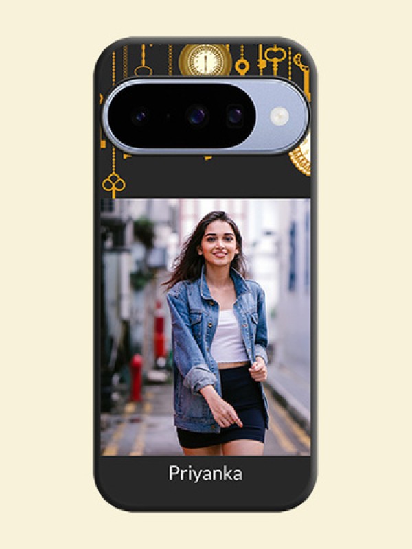 Decorative Design with Text On Space Black Custom Soft Matte Mobile Back Cover - Google Pixel 10 5G