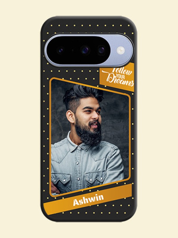 Follow Your Dreams with White Dots On Space Black Custom Soft Matte Mobile Back Cover - Google Pixel 10 5G