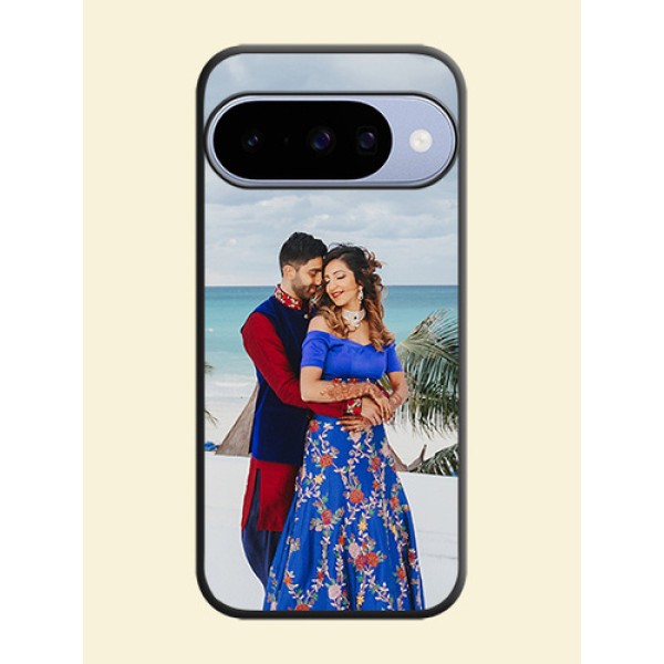 Full Single Pic Upload On Space Black Custom Soft Matte Mobile Back Cover - Google Pixel 10 5G
