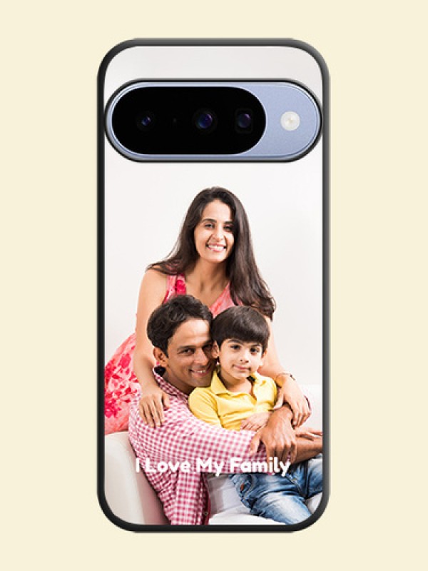 Full Single Pic Upload With Text On Space Black Custom Soft Matte Mobile Back Cover - Google Pixel 10 5G