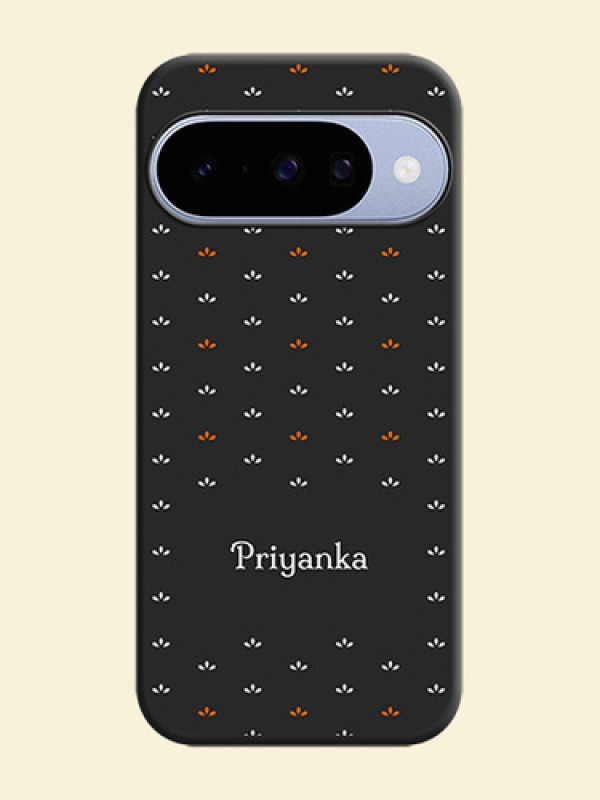 Simple Pattern With Custom Text On Space Black Custom Soft Matte Mobile Back Cover - Google Pixel 10 5G