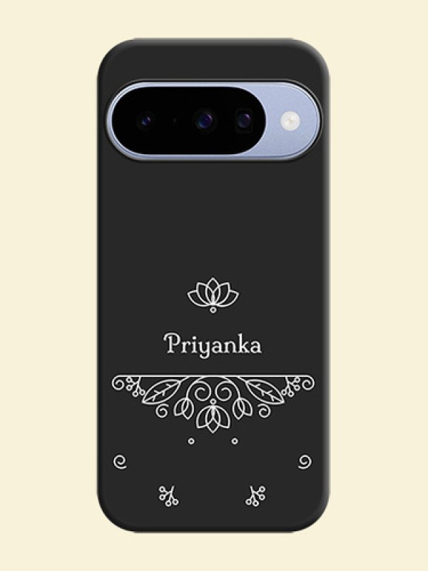 Lotus Garden Custom Text On Space Black Custom Soft Matte Mobile Back Cover - Google Pixel 10 5G