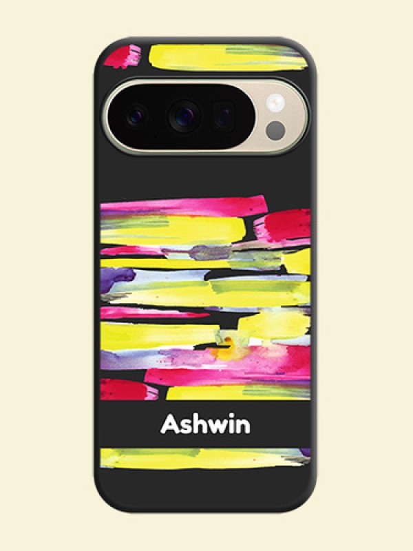 Brush Coloured On Space Black Custom Soft Matte Mobile Back Cover - Google Pixel 10 Pro 5G