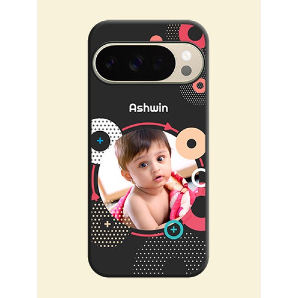 Multicoloured Round Image On Space Black Custom Soft Matte Mobile Back Cover - Google Pixel 10 Pro 5G