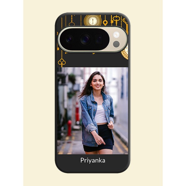 Decorative Design with Text On Space Black Custom Soft Matte Mobile Back Cover - Google Pixel 10 Pro 5G