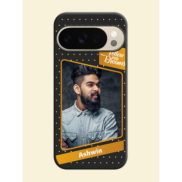 Follow Your Dreams with White Dots On Space Black Custom Soft Matte Mobile Back Cover - Google Pixel 10 Pro 5G