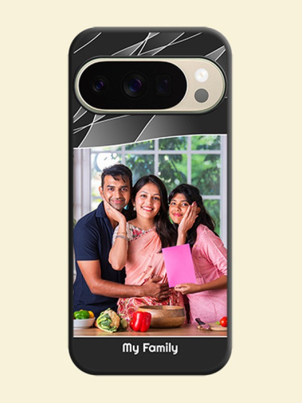Mixed Wave Lines on Photo On Space Black Custom Soft Matte Mobile Back Cover - Google Pixel 10 Pro 5G