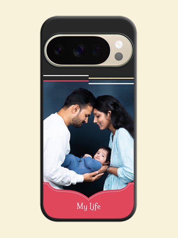 Classic Plain Design with Name On Space Black Custom Soft Matte Mobile Back Cover - Google Pixel 10 Pro 5G