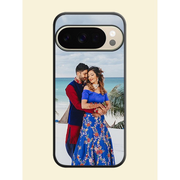 Full Single Pic Upload On Space Black Custom Soft Matte Mobile Back Cover - Google Pixel 10 Pro 5G