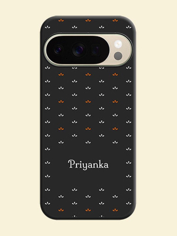 Simple Pattern With Custom Text On Space Black Custom Soft Matte Mobile Back Cover - Google Pixel 10 Pro 5G