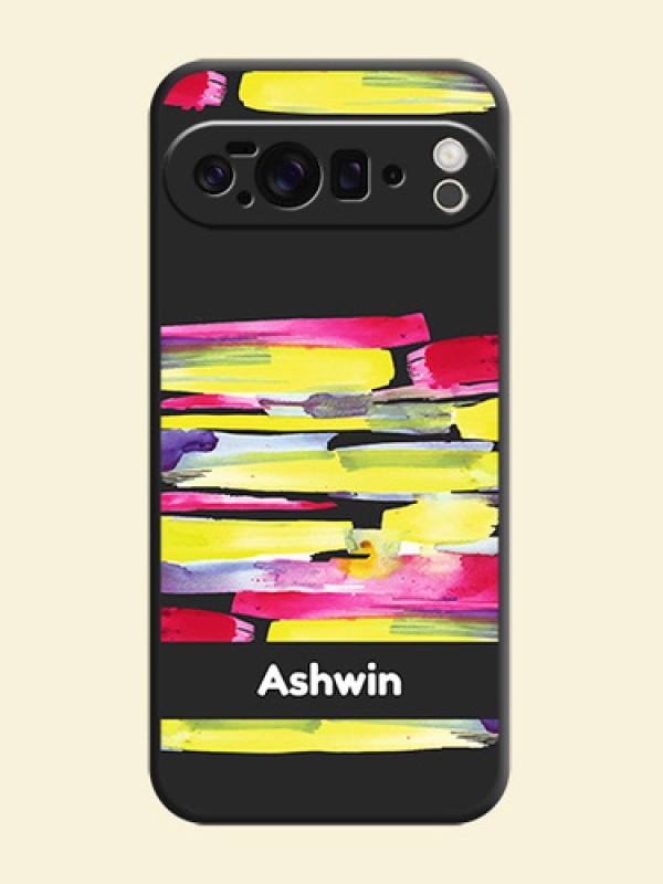Brush Coloured On Space Black Custom Soft Matte Mobile Back Cover - Google Pixel 10 Pro XL 5G