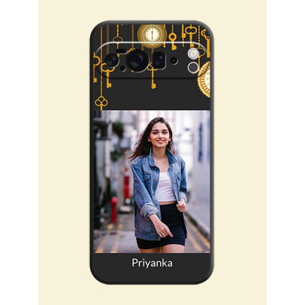 Decorative Design with Text On Space Black Custom Soft Matte Mobile Back Cover - Google Pixel 10 Pro XL 5G