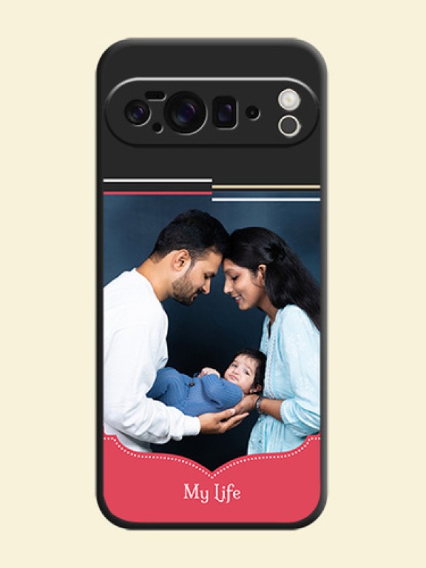 Classic Plain Design with Name On Space Black Custom Soft Matte Mobile Back Cover - Google Pixel 10 Pro XL 5G