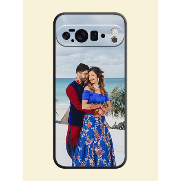 Full Single Pic Upload On Space Black Custom Soft Matte Mobile Back Cover - Google Pixel 10 Pro XL 5G
