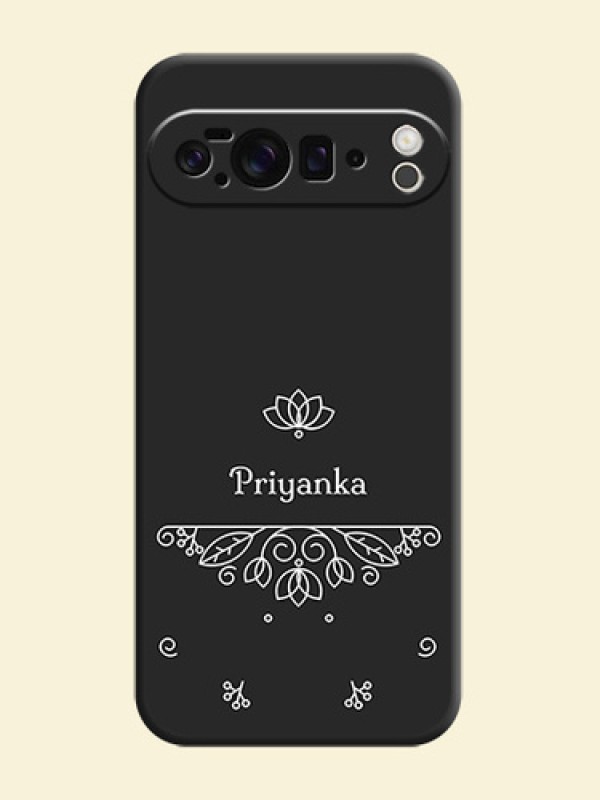 Lotus Garden Custom Text On Space Black Custom Soft Matte Mobile Back Cover - Google Pixel 10 Pro XL 5G