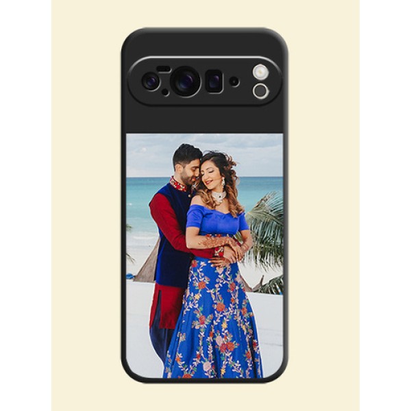 Image Upload With Space Black Color On Custom Soft Matte Mobile Back Cover - Google Pixel 10 Pro XL 5G