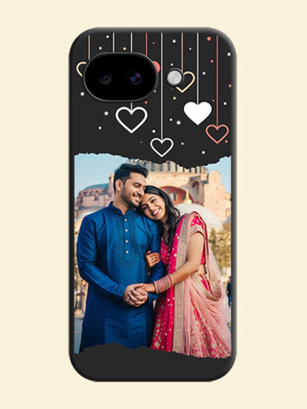 Love Hangings with Splash Wave Picture On Space Black Custom Soft Matte Mobile Back Cover - Google Pixel 10A 5G