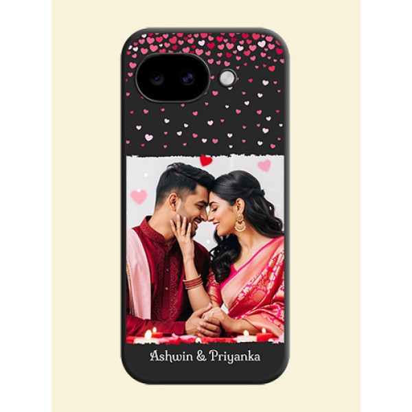 Fall in Love with Your Partner on Photo On Space Black Custom Soft Matte Mobile Back Cover - Google Pixel 10A 5G