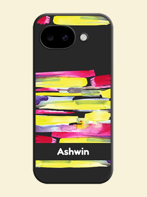 Brush Coloured On Space Black Custom Soft Matte Mobile Back Cover - Google Pixel 10A 5G