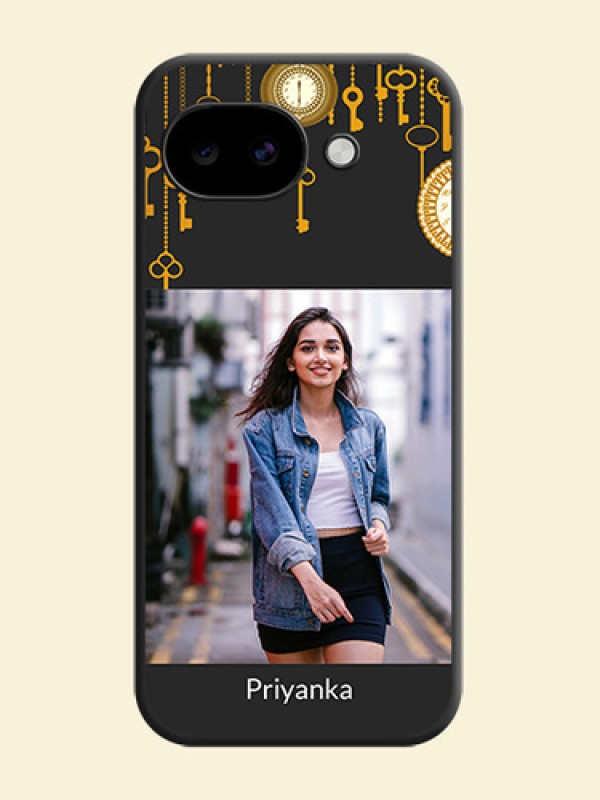 Decorative Design with Text On Space Black Custom Soft Matte Mobile Back Cover - Google Pixel 10A 5G