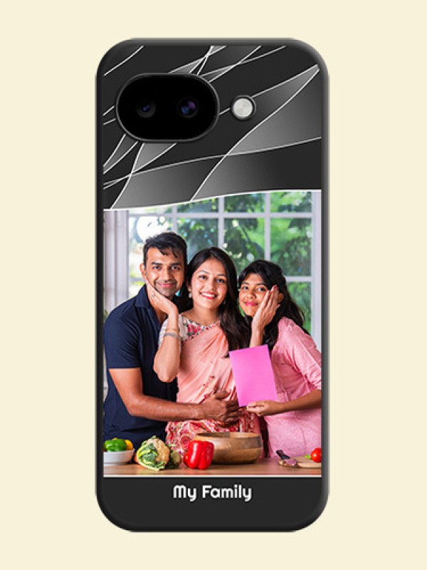 Mixed Wave Lines on Photo On Space Black Custom Soft Matte Mobile Back Cover - Google Pixel 10A 5G