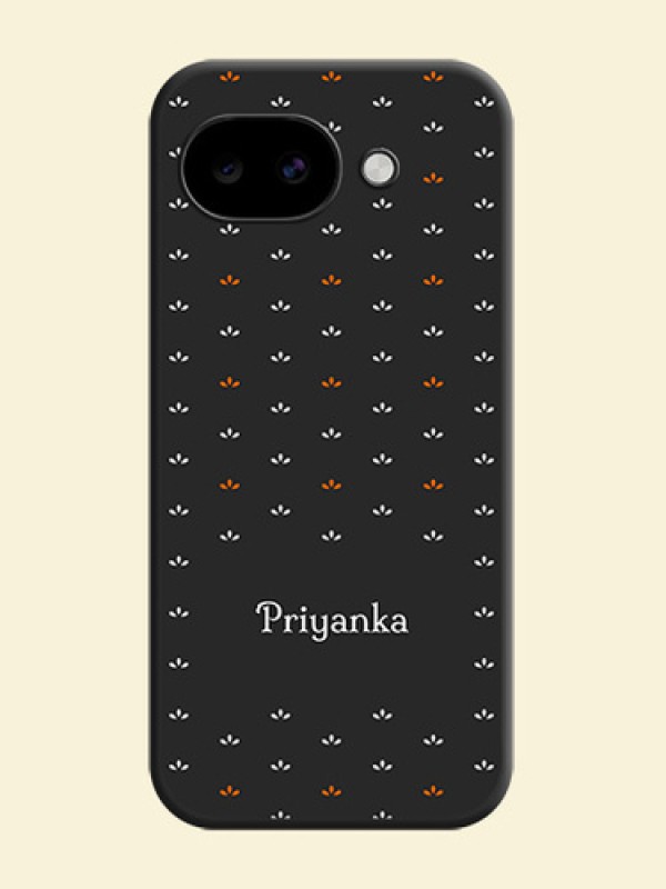 Simple Pattern With Custom Text On Space Black Custom Soft Matte Mobile Back Cover - Google Pixel 10A 5G