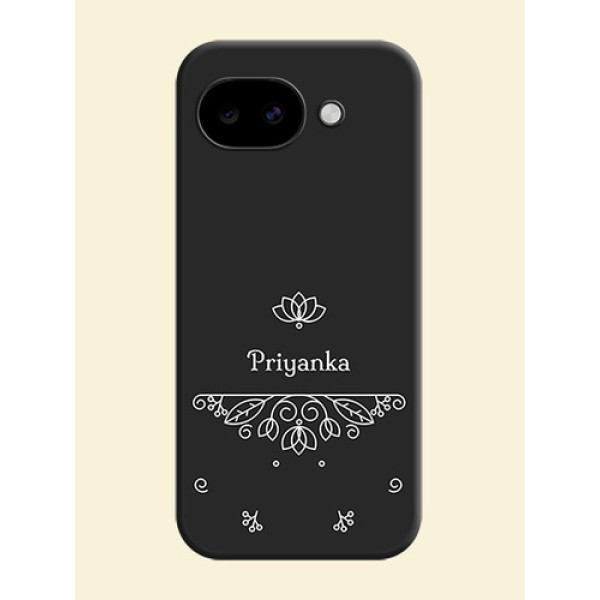 Lotus Garden Custom Text On Space Black Custom Soft Matte Mobile Back Cover - Google Pixel 10A 5G