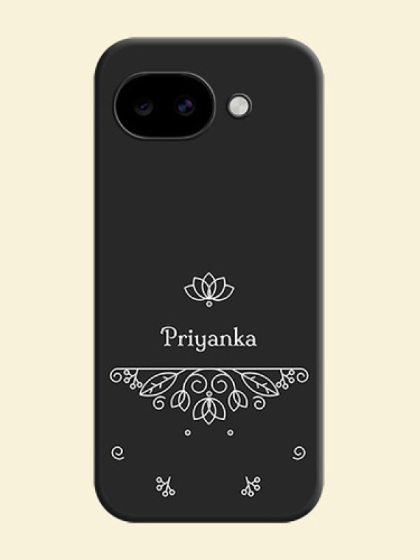 Lotus Garden Custom Text On Space Black Custom Soft Matte Mobile Back Cover - Google Pixel 10A 5G