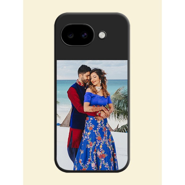 Image Upload With Space Black Color On Custom Soft Matte Mobile Back Cover - Google Pixel 10A 5G