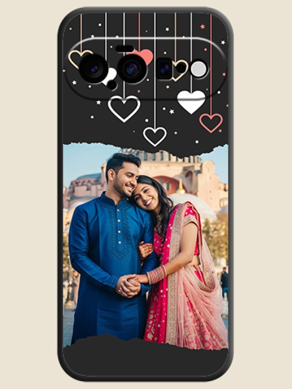 Love Hangings with Splash Wave Picture On Space Black Custom Soft Matte Mobile Back Cover - Google Pixel 11 5G