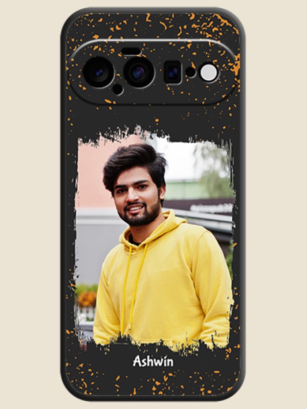 Spray Free Design on Photo On Space Black Custom Soft Matte Mobile Back Cover - Google Pixel 11 5G